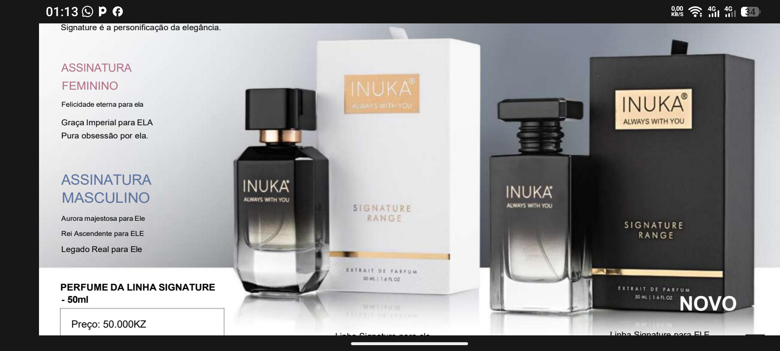 Perfumes Inuka Sul Africano