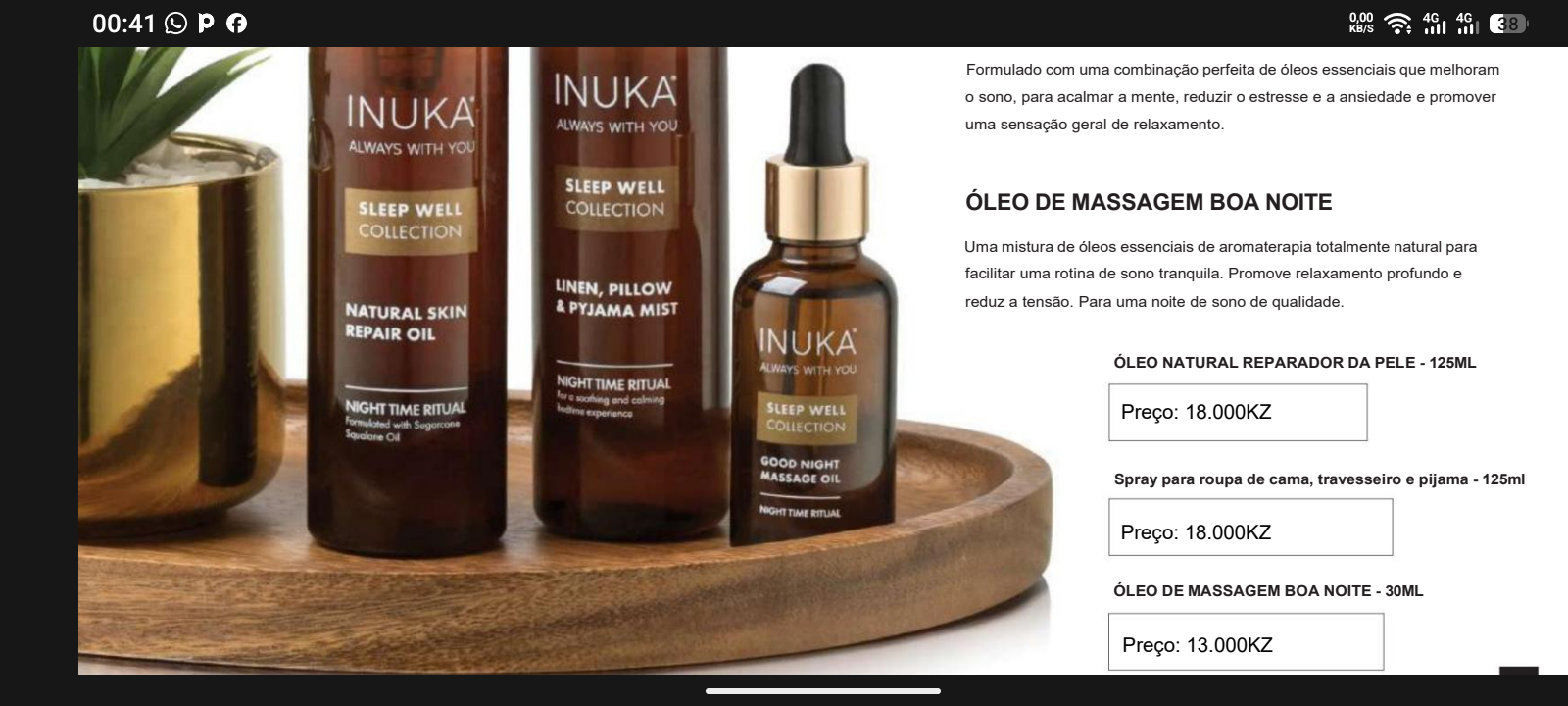 Produtos inuka para cabelo