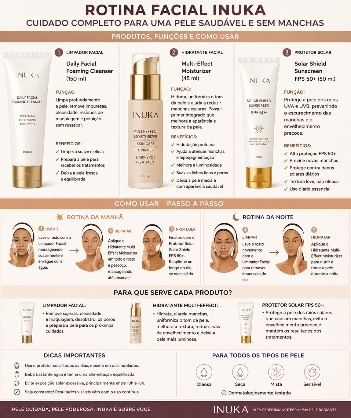 Produtos para maquilhagem