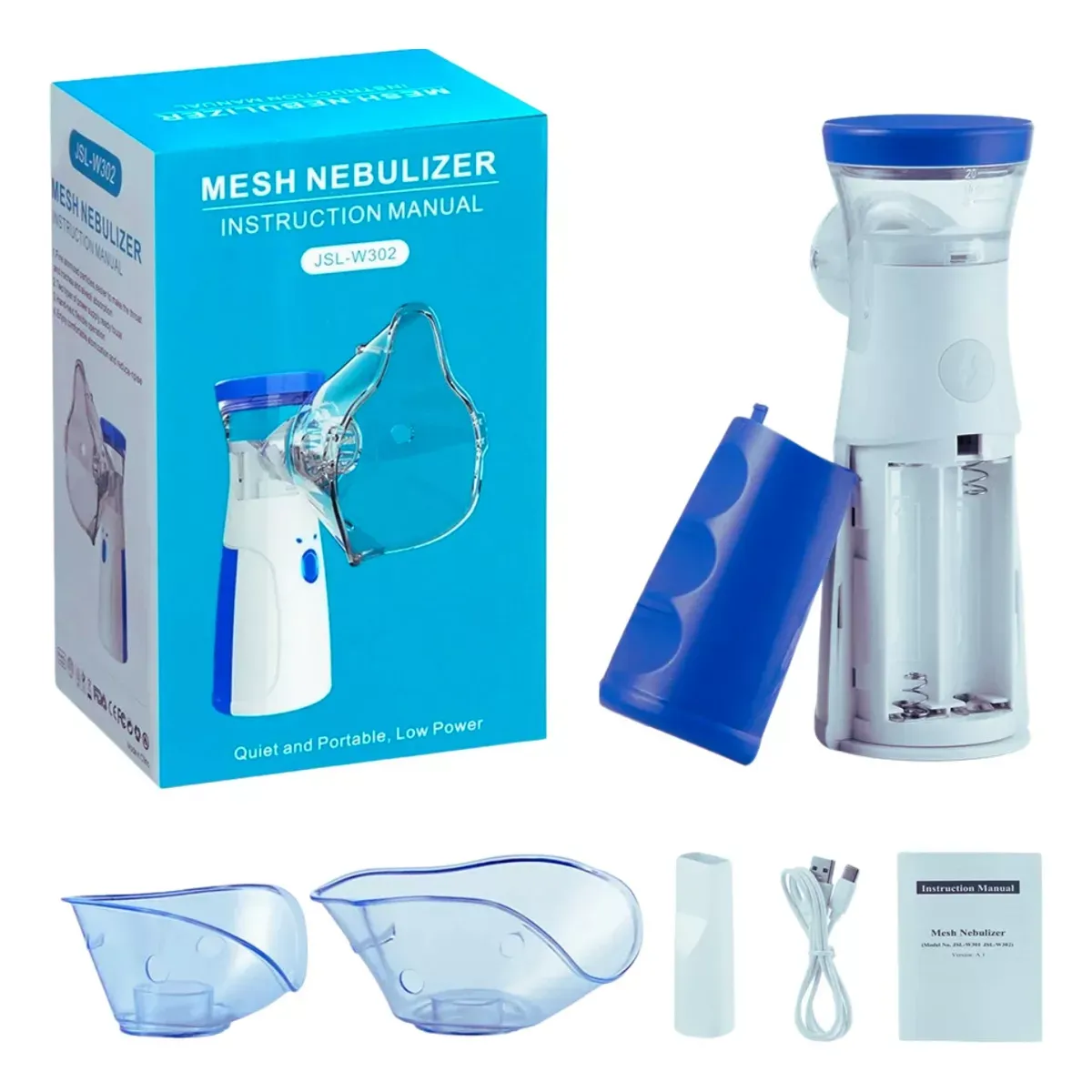 Nebulizador ultrassónico portátil, compacto e silencioso