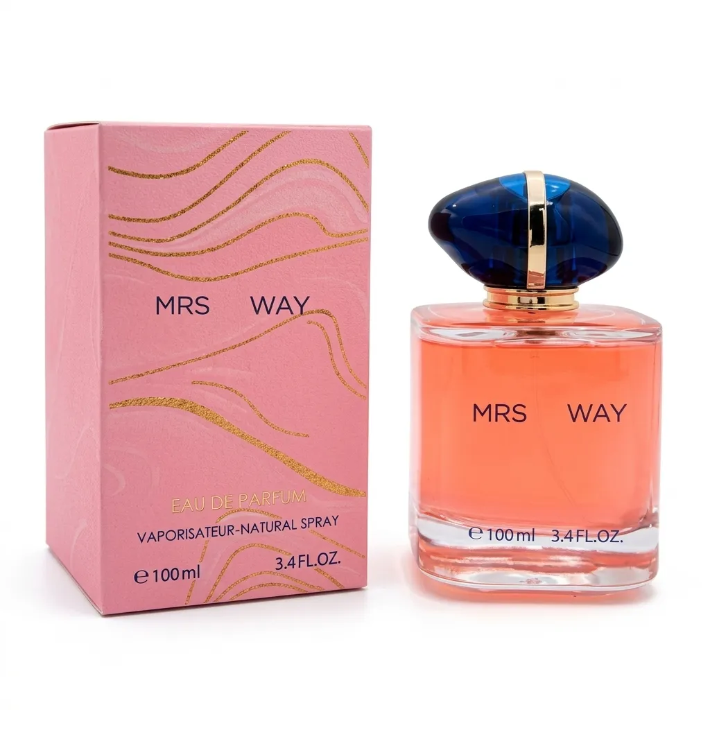 Perfume Mrs Way com brilho.