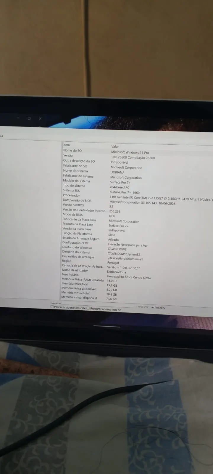 Surface pro 7