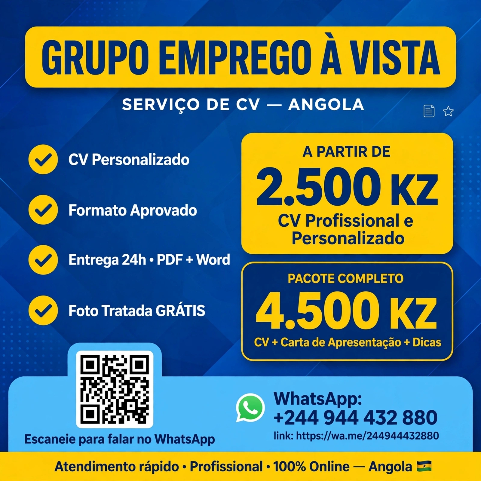 Elaboração de CURRICULUM VITAE