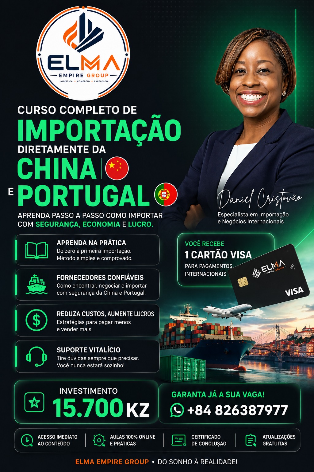 Curso de importação direitamente da China e Portugal